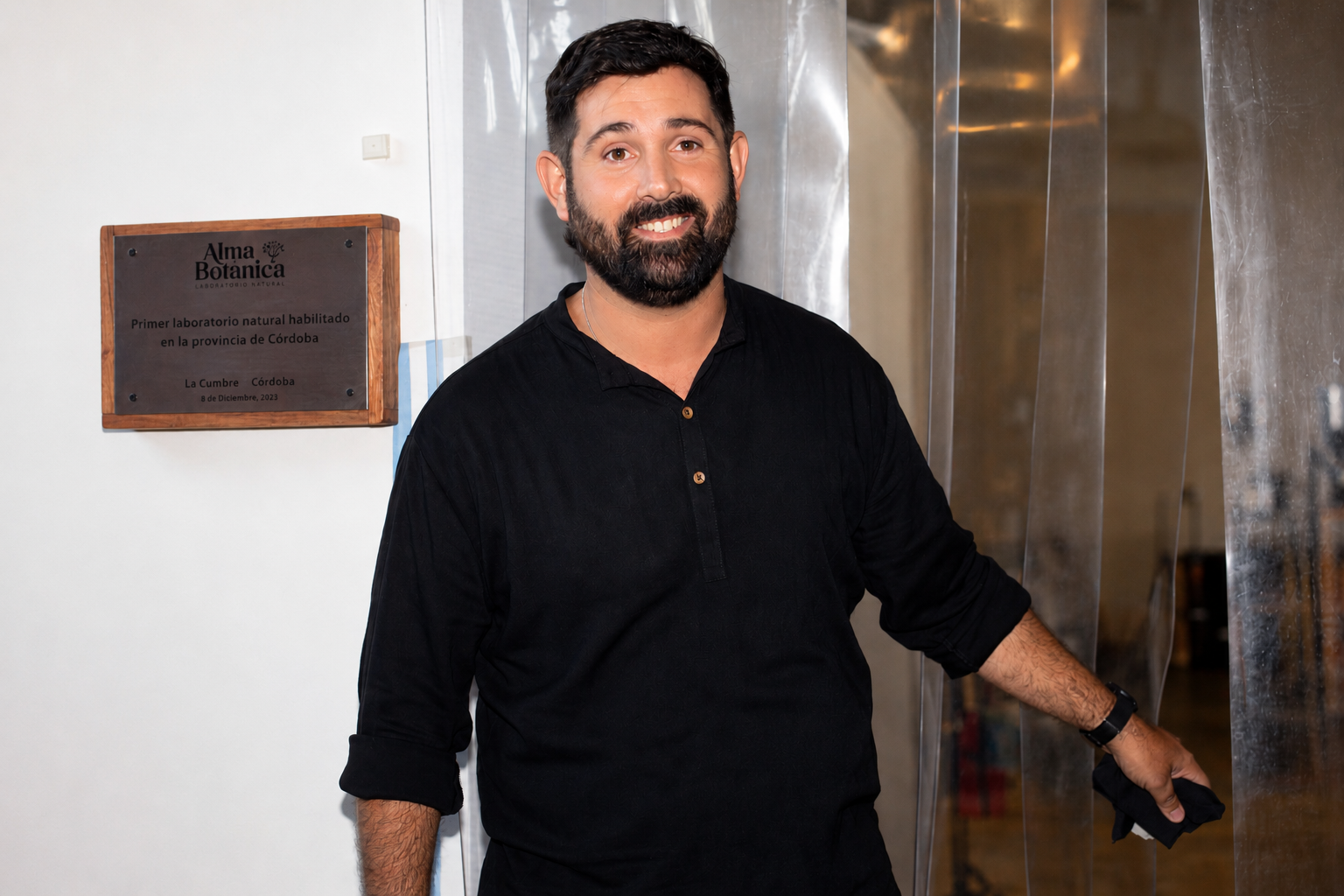 Álvarez en la inauguración de su Laboratorio
